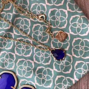 Kendra Scott Necklace - Royal blue with gold